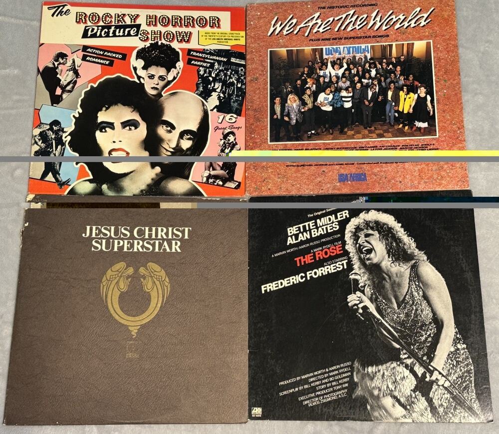 Lot Vinyl The Rocky Horror Picture Show We Are The World LP Michael Jackson Rock